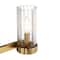 Hello Honey® Izzy Brushed Gold Metal & Clear Ribbed Glass 3-Light Vanity Light